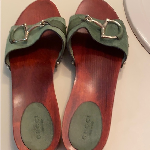 gucci platform snaffle clog